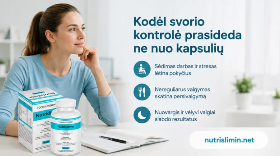 Капсулы Nutrislimin в распорядке рабочего дня