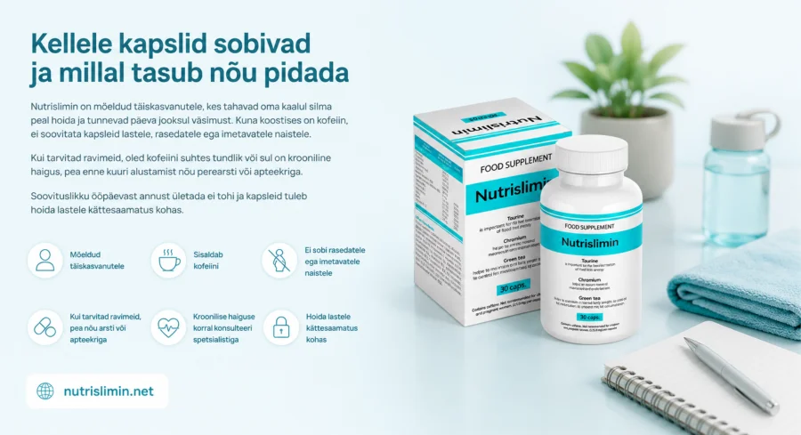 Приём капсул Nutrislimin во время еды